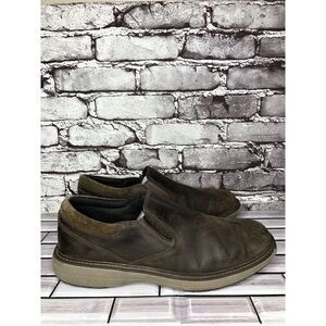 Merrell World Vue Moc J94343W Brown Leather Casual Slip On Shoes Men 11M US/45EU